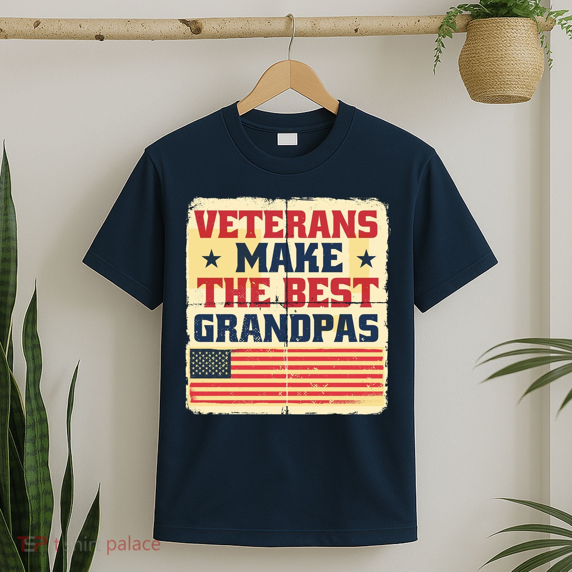 Veterans Make The Best Grandpas USA T-Shirt