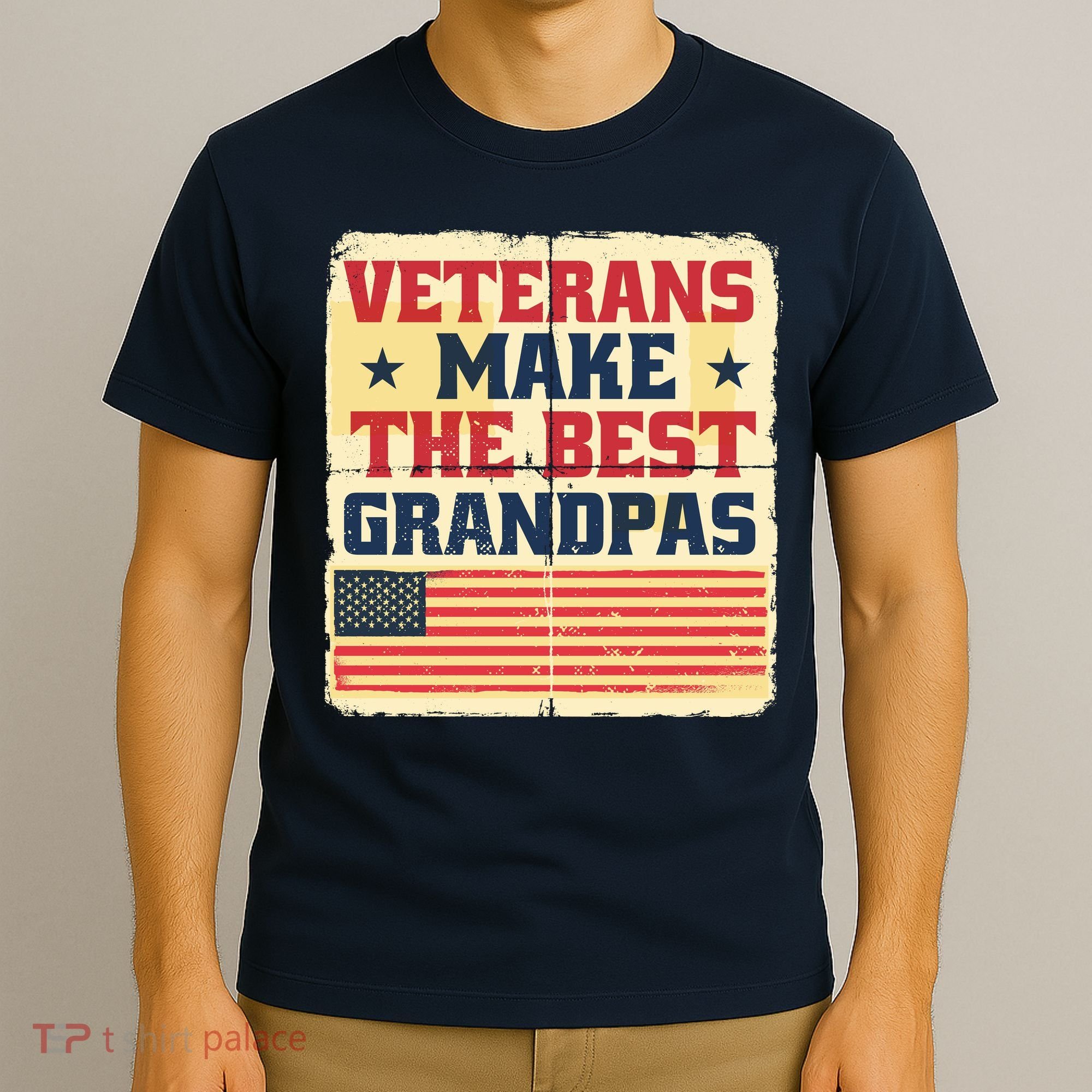 Veterans Make The Best Grandpas USA T-Shirt