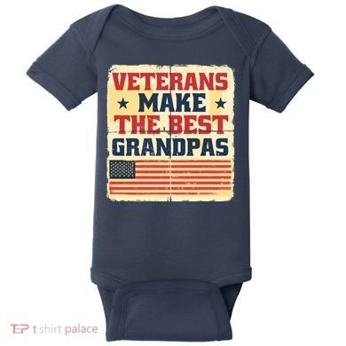 Veterans Make The Best Grandpas USA Baby Bodysuit