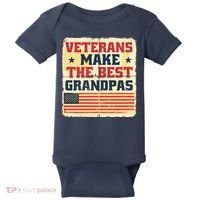 Veterans Make The Best Grandpas USA Baby Bodysuit thumb 0