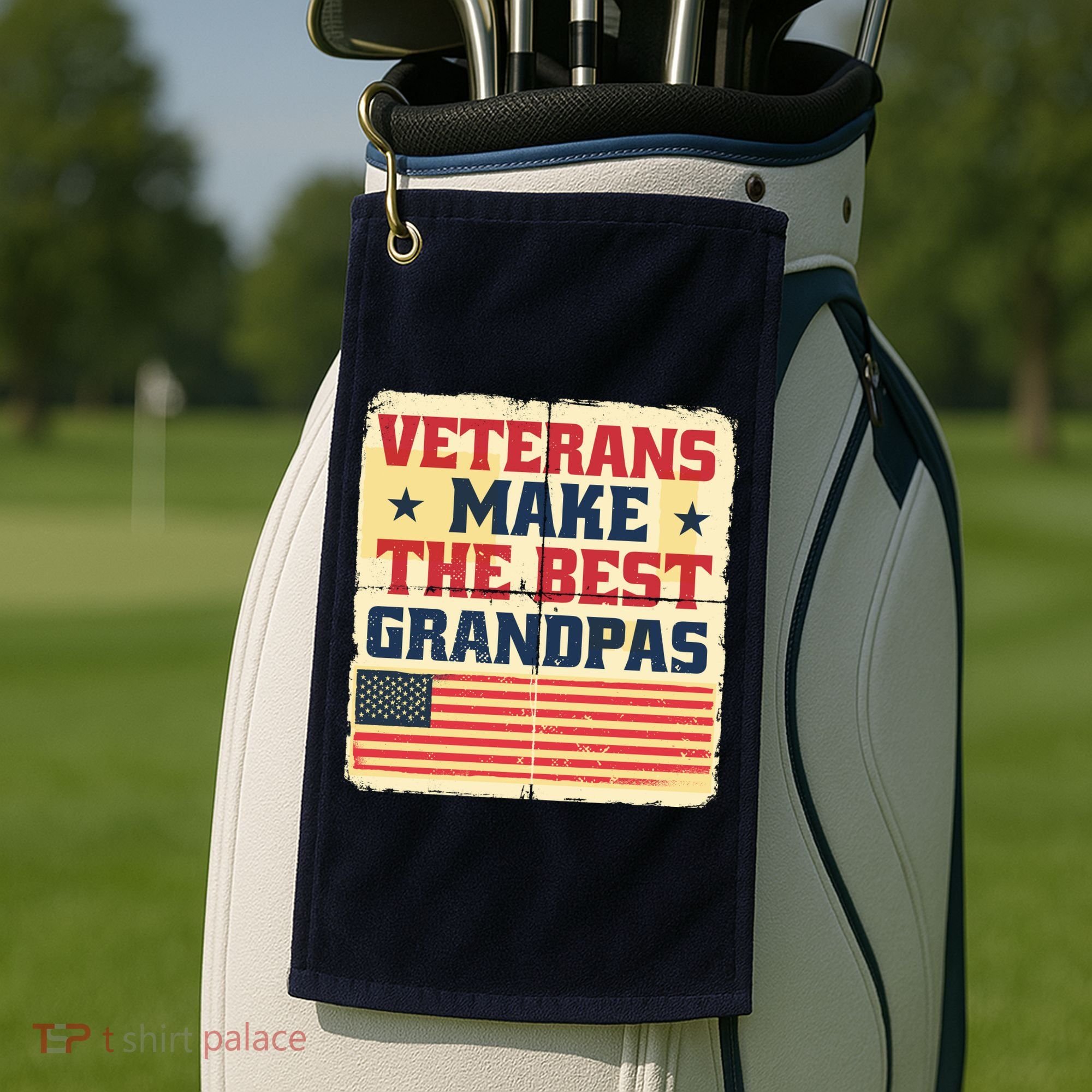 Veterans Make The Best Grandpas USA Golf Towel