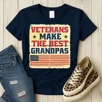 Veterans Make The Best Grandpas USA Women's T-Shirt thumb 3