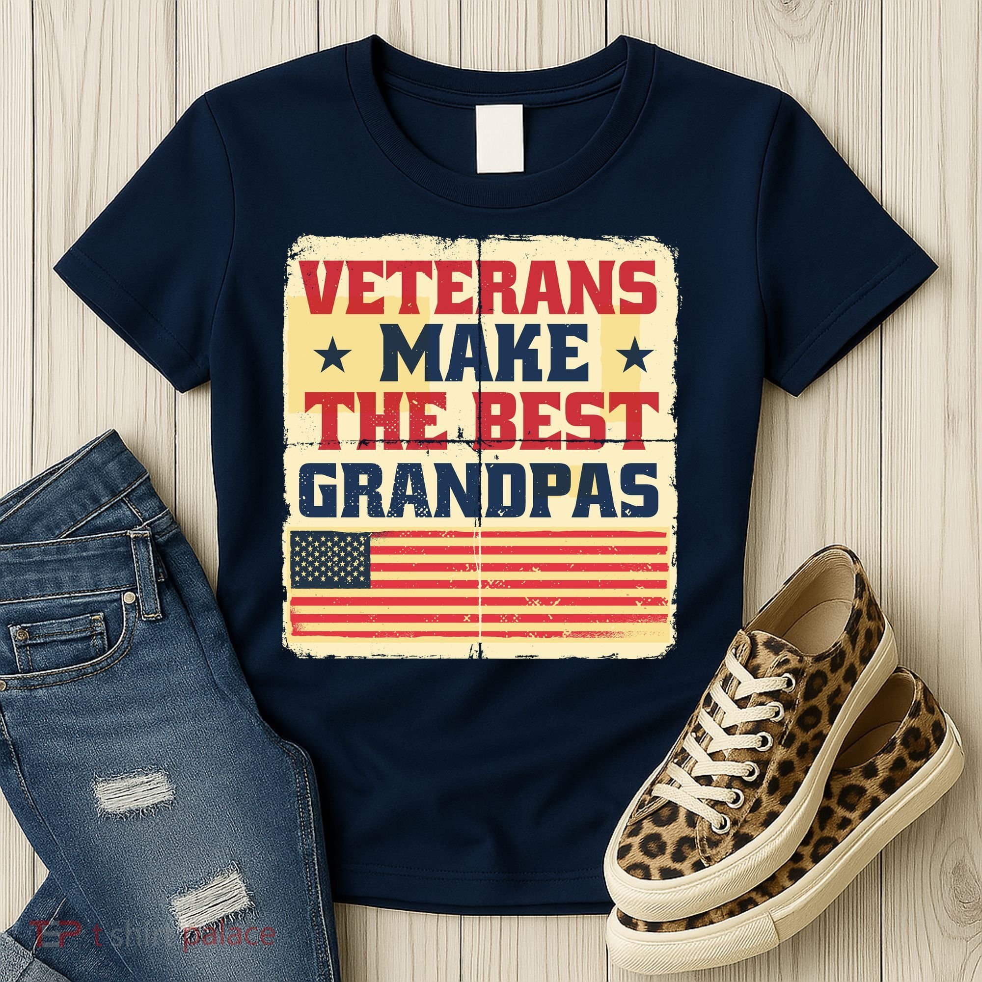 Veterans Make The Best Grandpas USA Women's T-Shirt