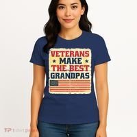 Veterans Make The Best Grandpas USA Women's T-Shirt thumb 4