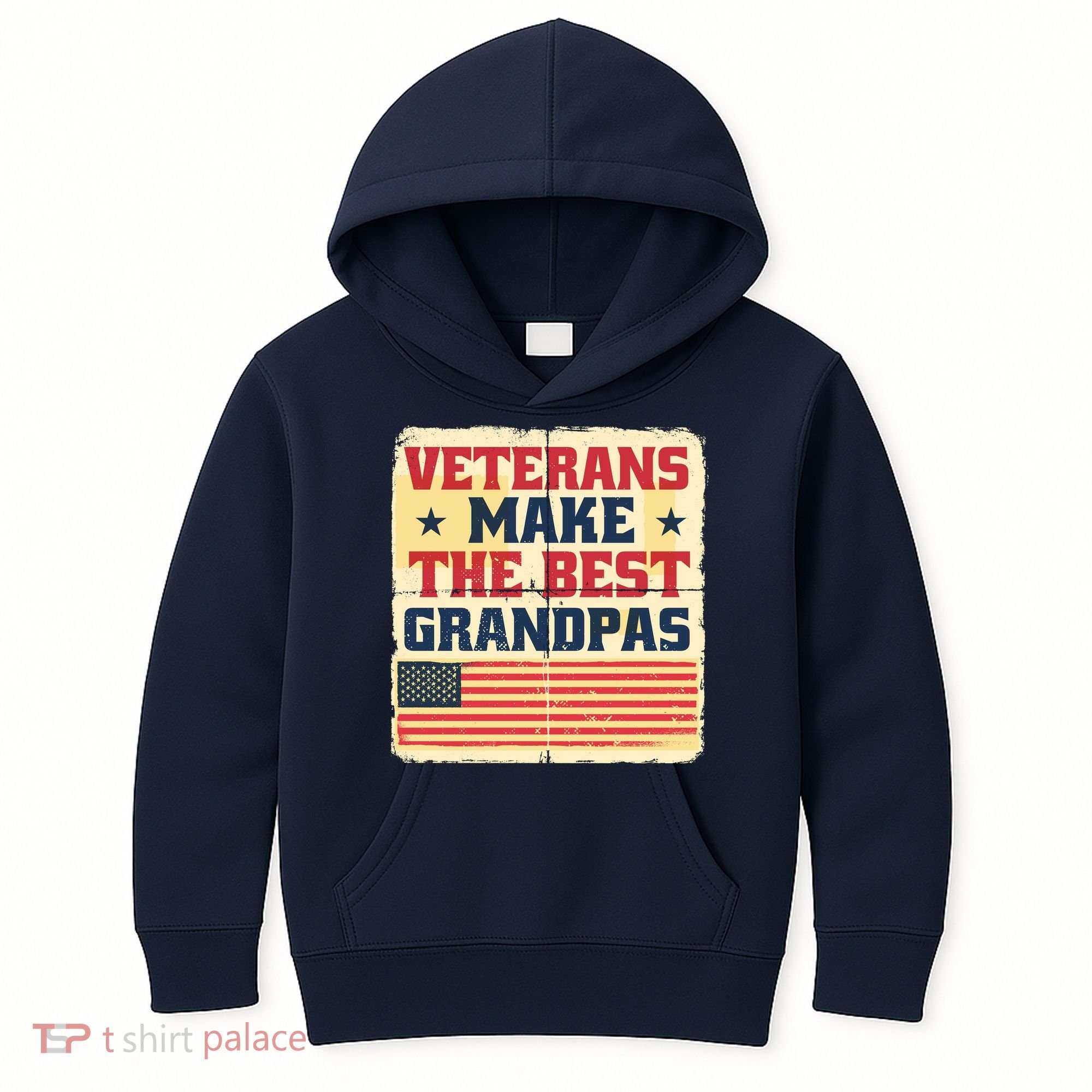 Veterans Make The Best Grandpas USA Kids Hoodie