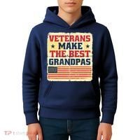 Veterans Make The Best Grandpas USA Kids Hoodie thumb 4