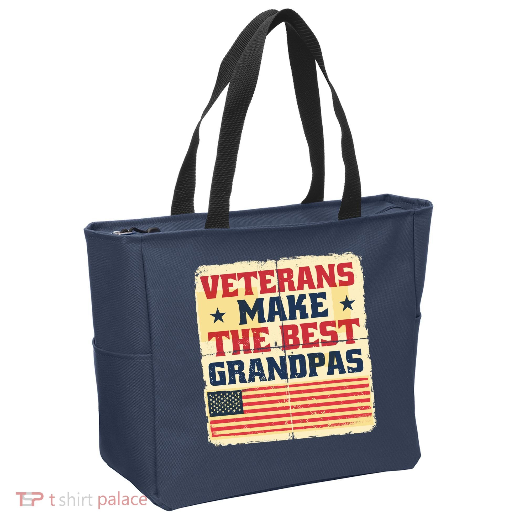 Veterans Make The Best Grandpas USA Tote Bag