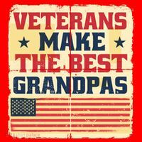 Veterans Make The Best Grandpas USA Santa Hat thumb 1
