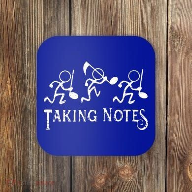 Vintage Musical Taking Notes Music Lovers Teachers Funny Coaster