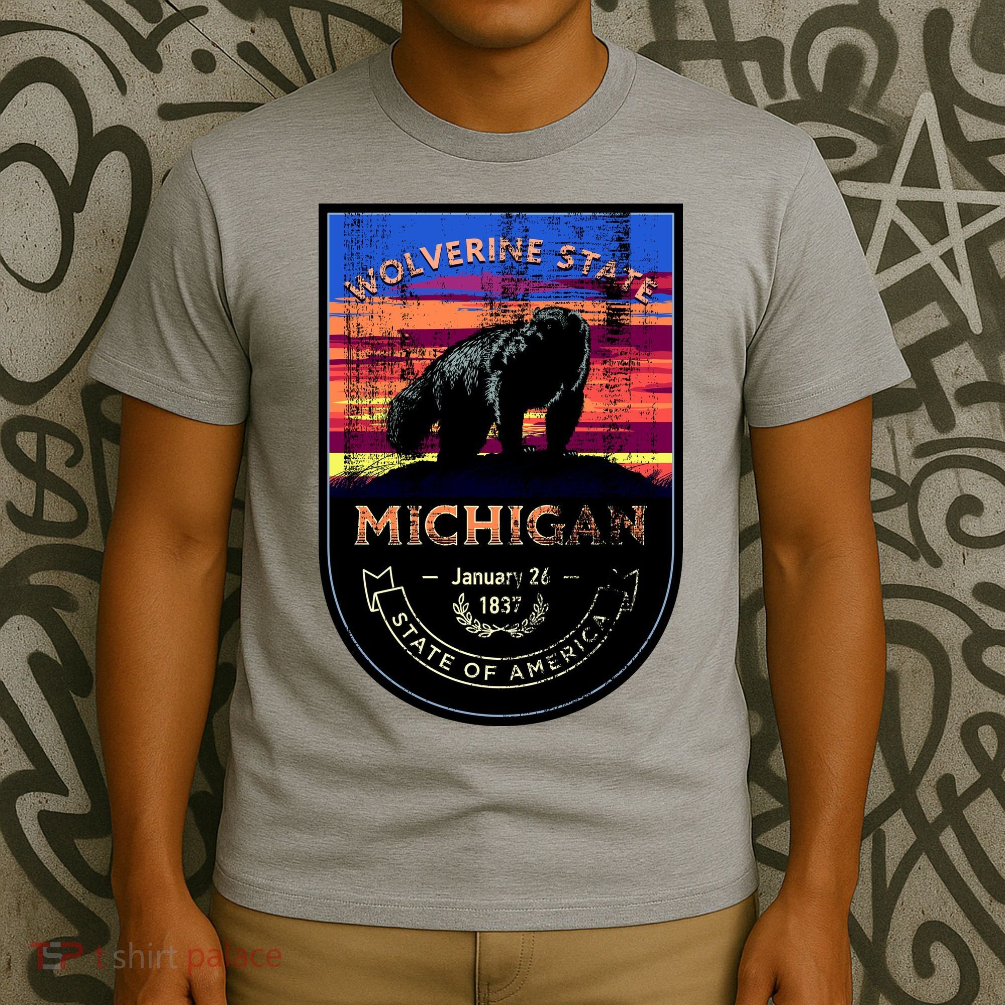 Vintage Michigan The Wolverine State T-Shirt