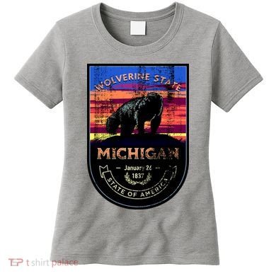 Vintage Michigan The Wolverine State Women's T-Shirt
