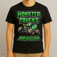 Vintage Monster Truck Are My Jam Truck Boy Birthday T-Shirt thumb 3