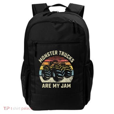 Vintage Monster Truck Retro Style Monster Trucks Are My Jam Backpack