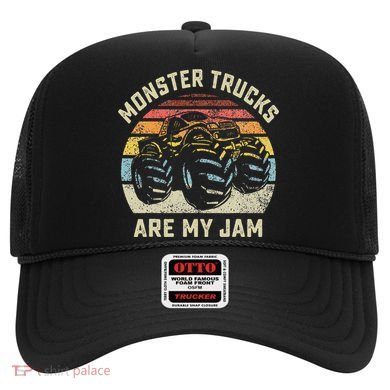 Vintage Monster Truck Retro Style Monster Trucks Are My Jam Hat