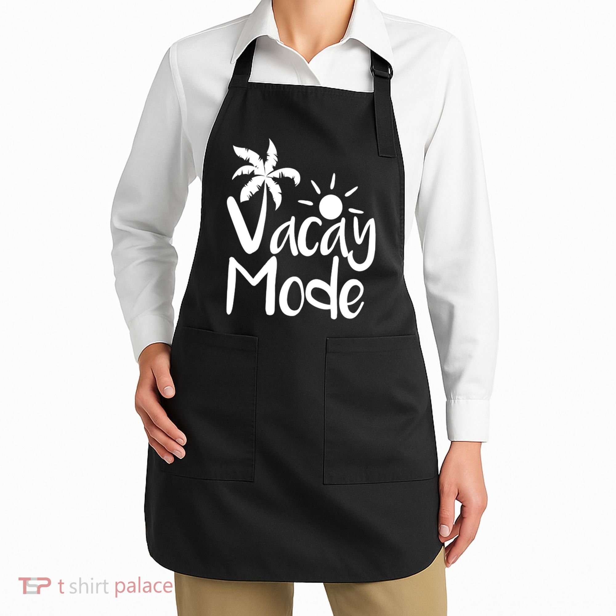 Vacay Mode Tropical Vacation Apron