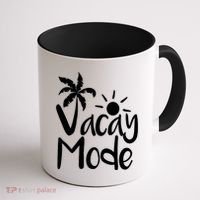 Vacay Mode Tropical Vacation Coffee Mug thumb 1
