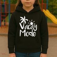 Vacay Mode Tropical Vacation Kids Hoodie thumb 3