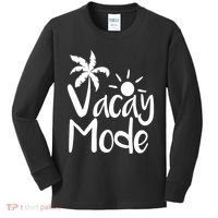 Vacay Mode Tropical Vacation Kids Long Sleeve Shirt thumb 0