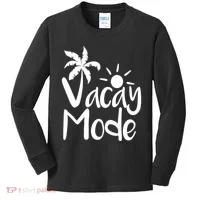 Vacay Mode Tropical Vacation Kids Long Sleeve Shirt thumb 0