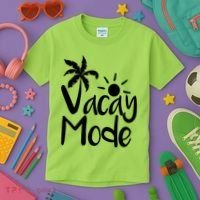 Vacay Mode Tropical Vacation Kids T-Shirt thumb 3