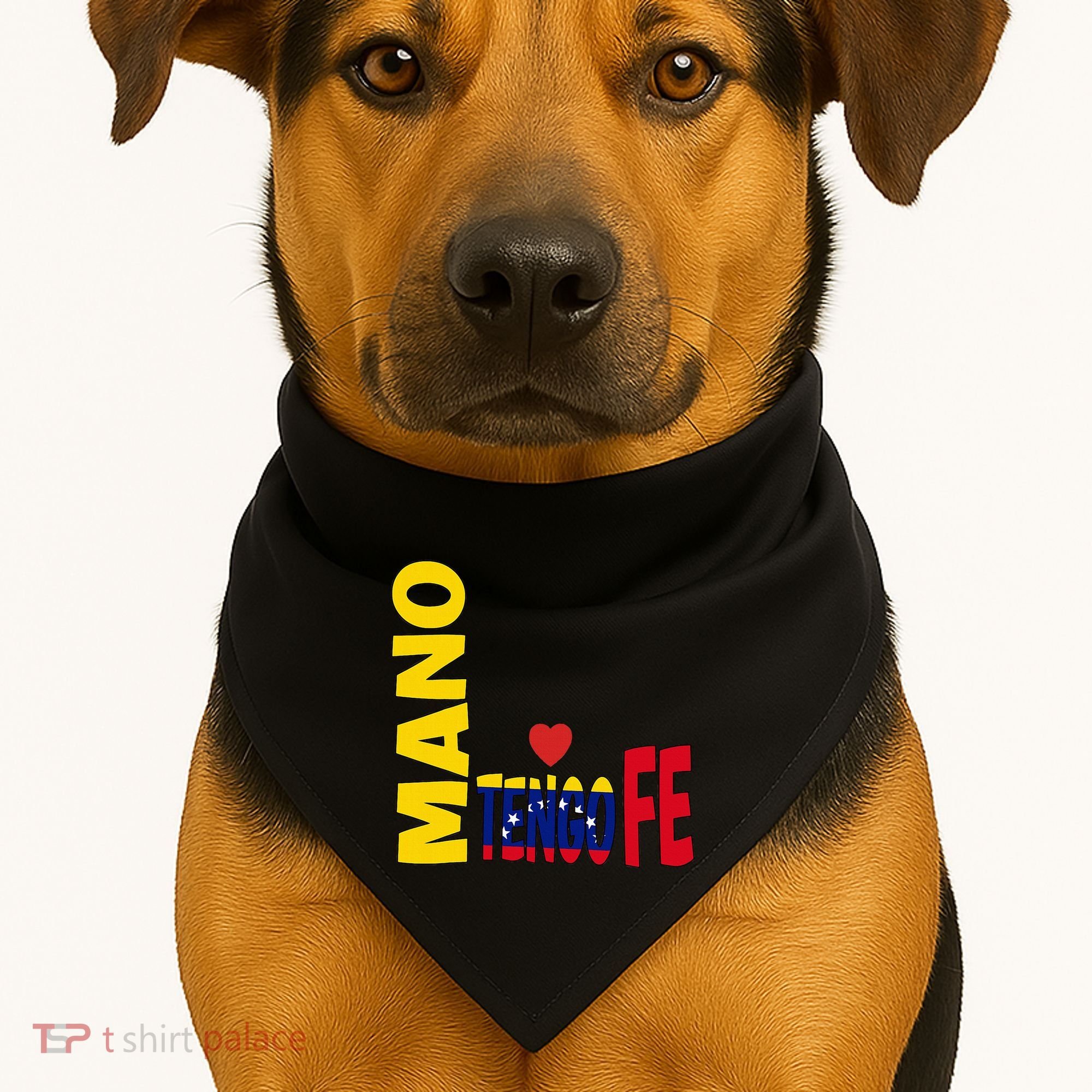 Venezuela Mano Tengo Fe Vinotinto USA-Made Doggie Bandana