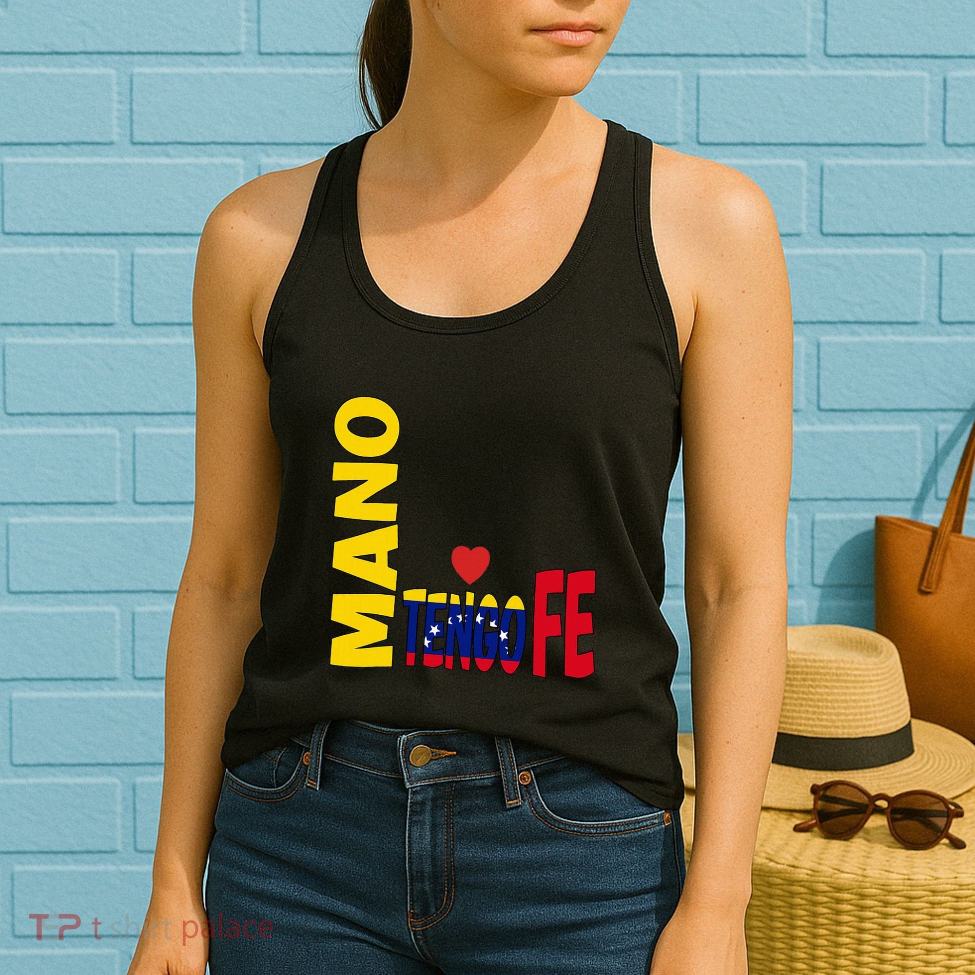 Venezuela Mano Tengo Fe Vinotinto Women's Tank Top