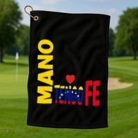 Venezuela Mano Tengo Fe Vinotinto Golf Towel thumb 1