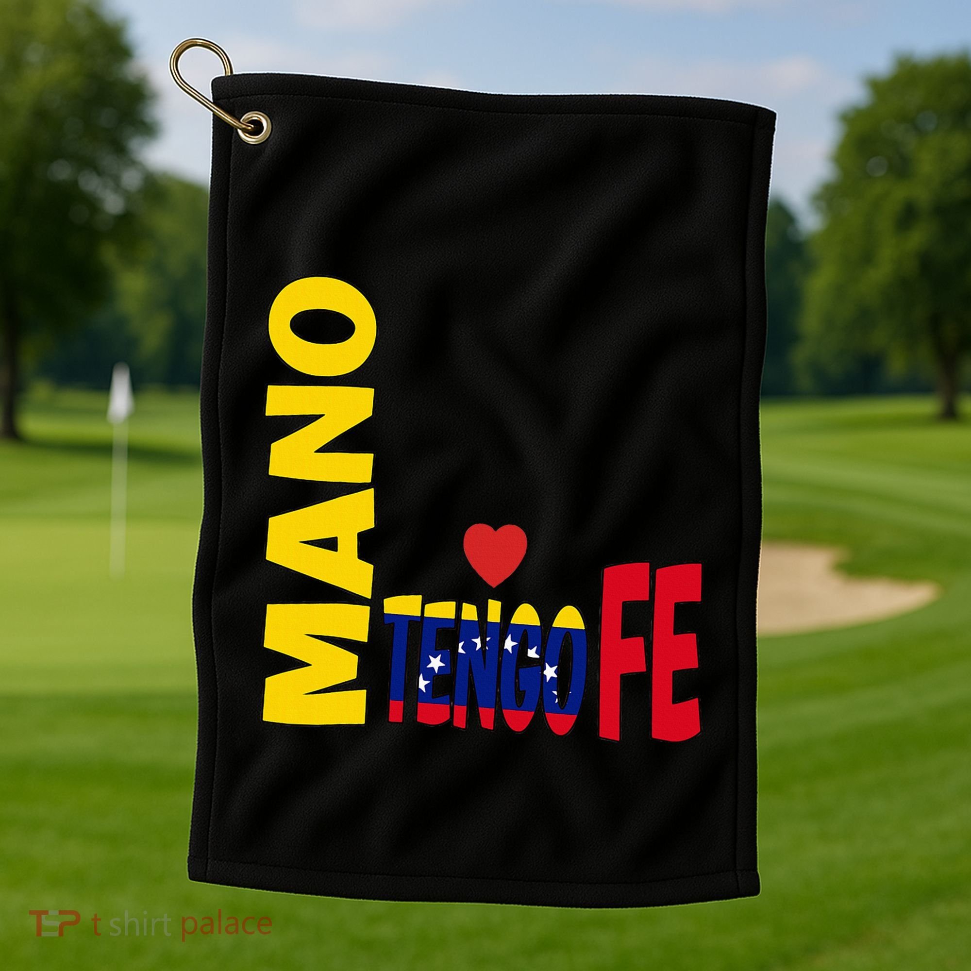 Venezuela Mano Tengo Fe Vinotinto Golf Towel
