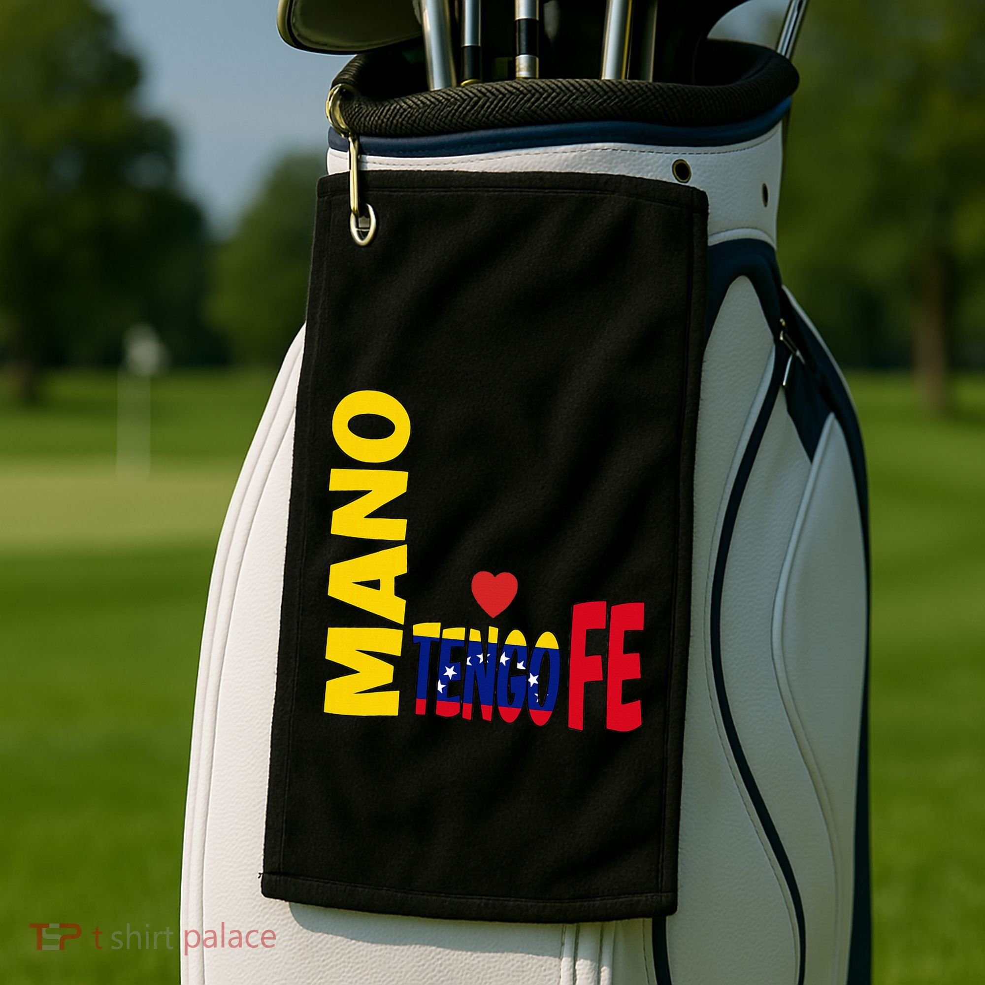 Venezuela Mano Tengo Fe Vinotinto Golf Towel