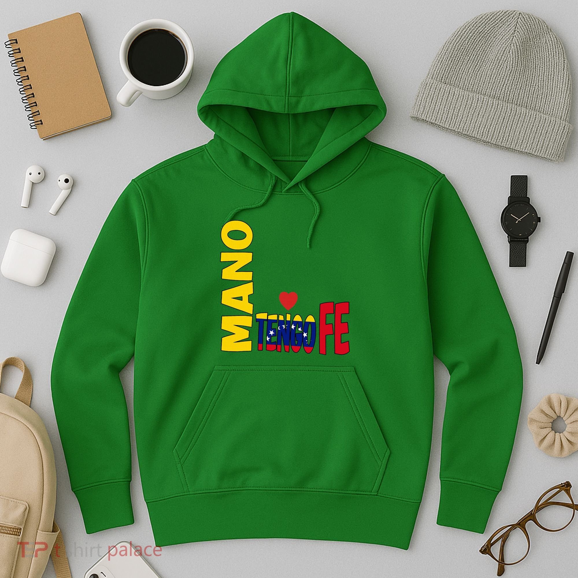 Venezuela Mano Tengo Fe Vinotinto Hoodie
