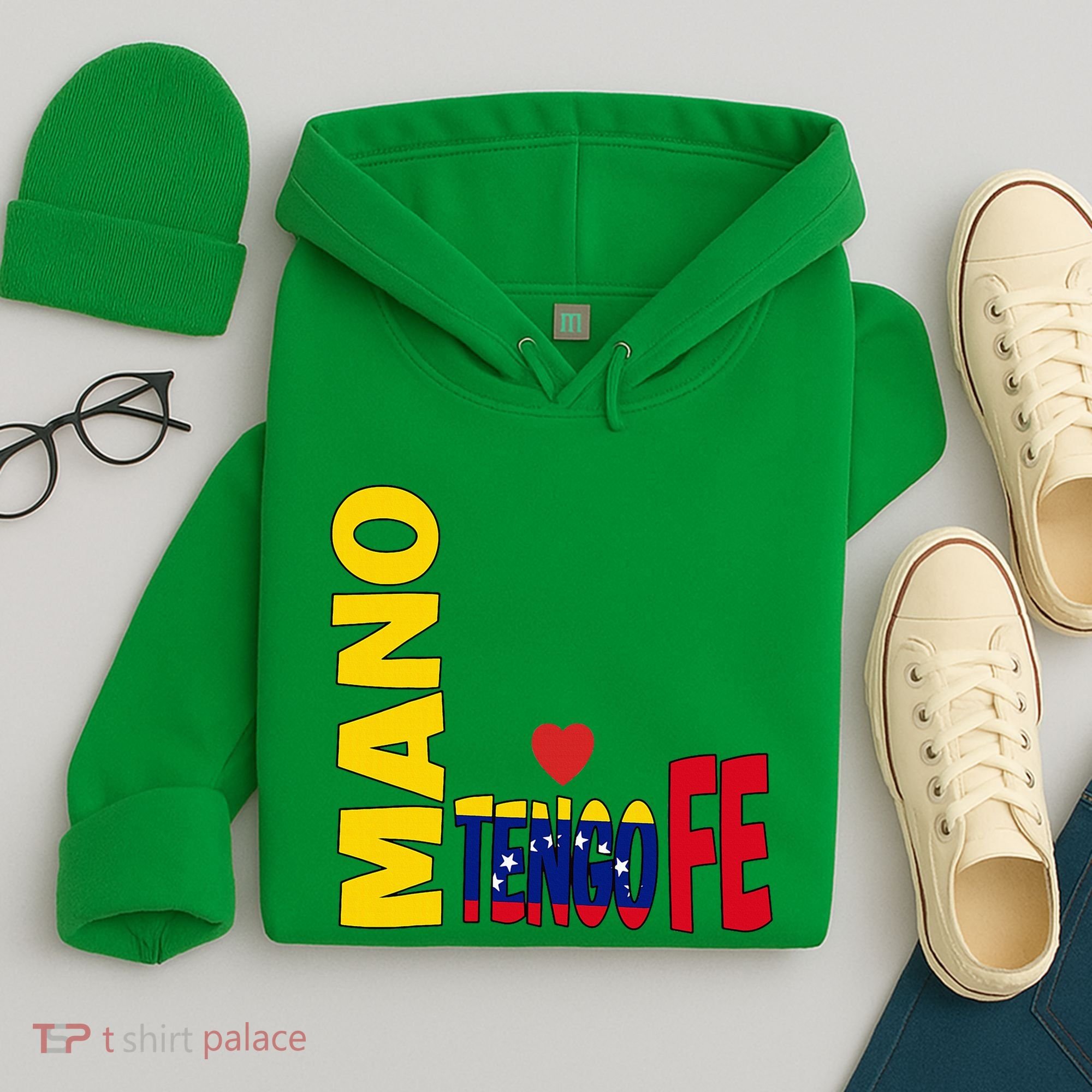 Venezuela Mano Tengo Fe Vinotinto Hoodie