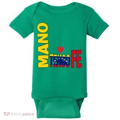 Venezuela Mano Tengo Fe Vinotinto Baby Bodysuit
