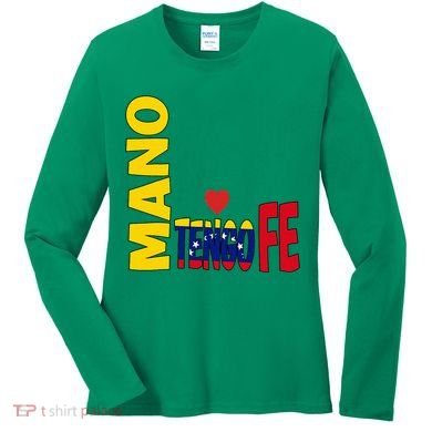 Venezuela Mano Tengo Fe Vinotinto Women's Long Sleeve Shirt