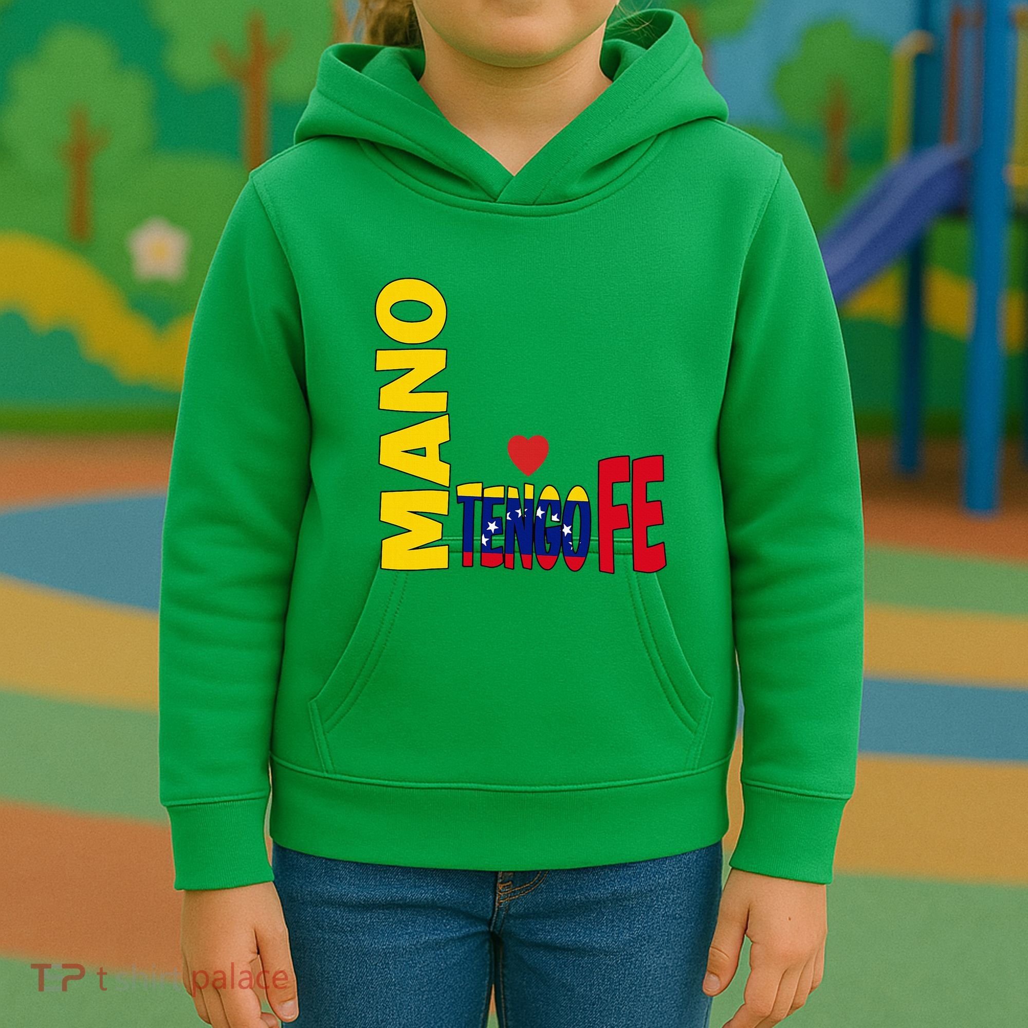 Venezuela Mano Tengo Fe Vinotinto Kids Hoodie