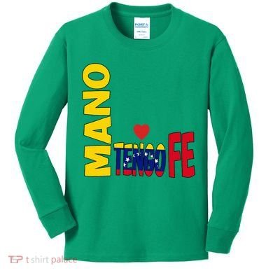 Venezuela Mano Tengo Fe Vinotinto Kids Long Sleeve Shirt