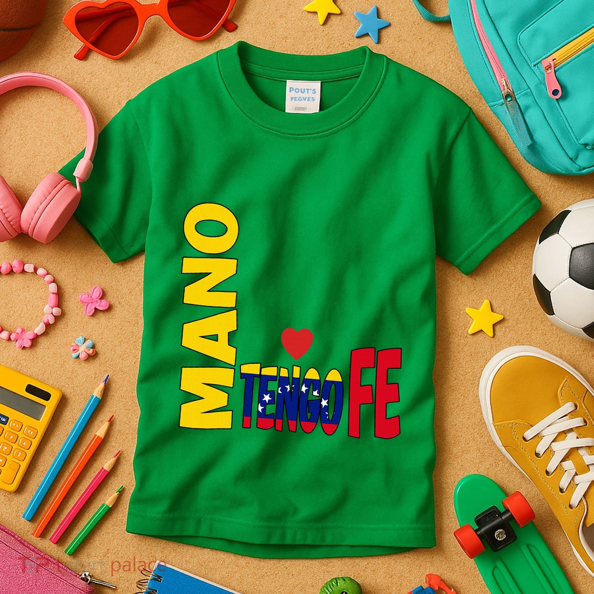 Venezuela Mano Tengo Fe Vinotinto Kids T-Shirt
