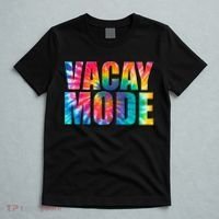 Vacay Mode Tie Dye Colorful Vacation T-Shirt thumb 5