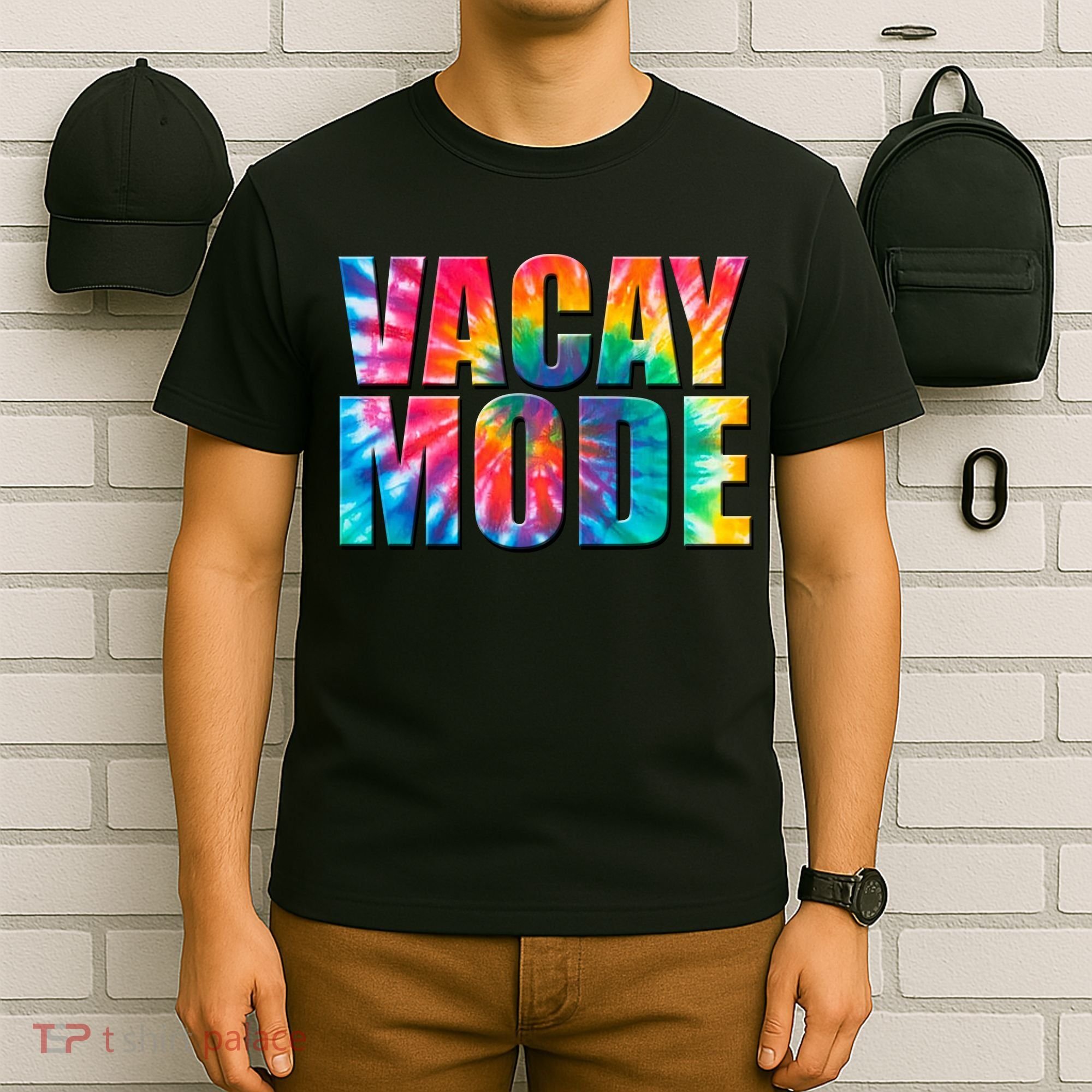 Vacay Mode Tie Dye Colorful Vacation T-Shirt