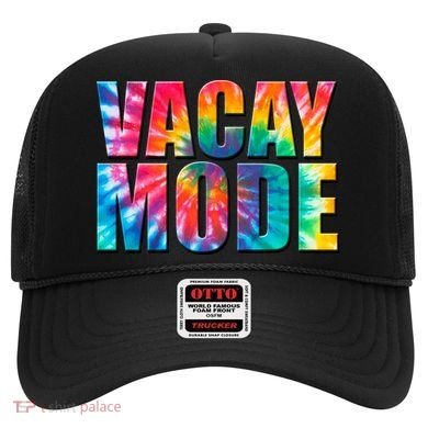 Vacay Mode Tie Dye Colorful Vacation Hat