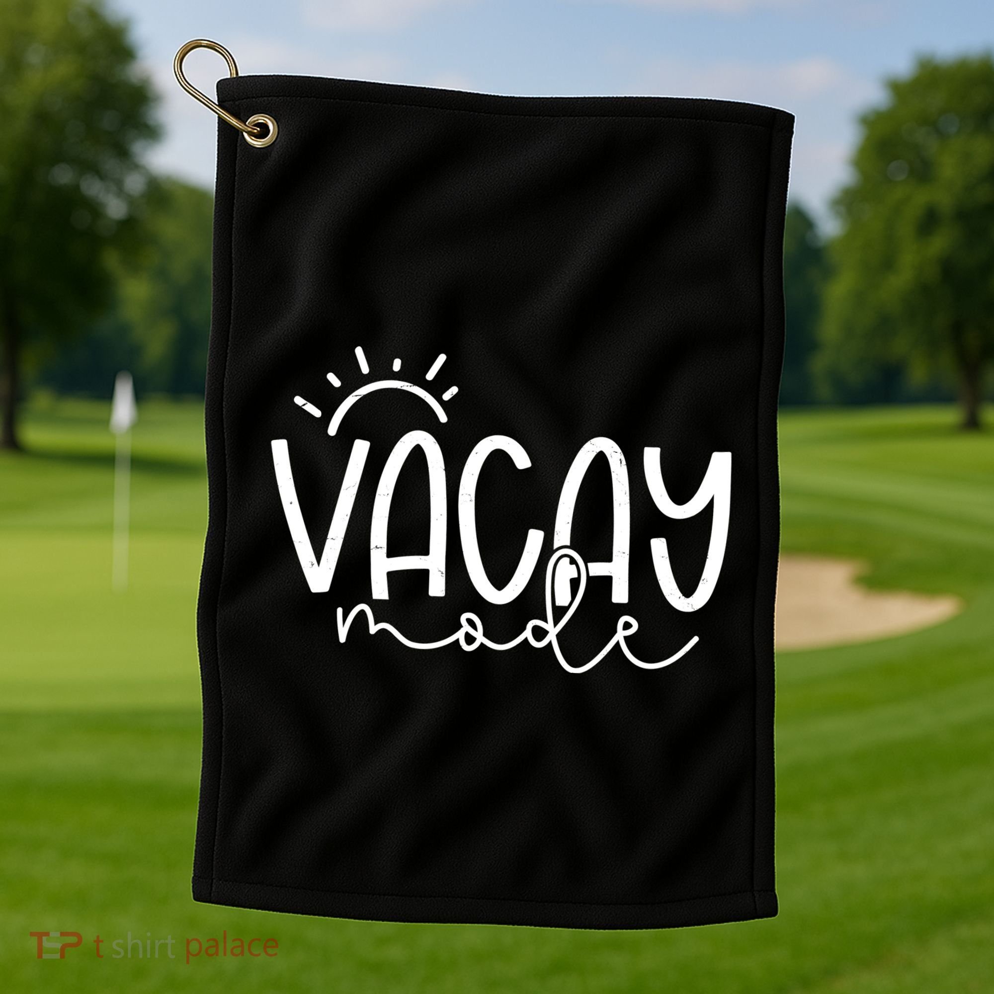 Vacay Mode Tropical Vacation Golf Towel