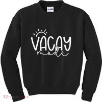 Vacay Mode Tropical Vacation Kids Sweatshirt thumb 0