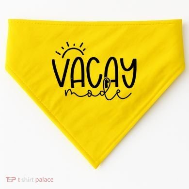 Vacay Mode Tropical Vacation USA-Made Doggie Bandana