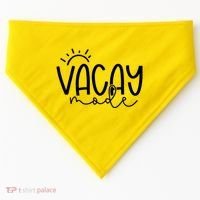 Vacay Mode Tropical Vacation USA-Made Doggie Bandana thumb 0