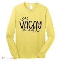 Vacay Mode Tropical Vacation Long Sleeve Shirt thumb 0