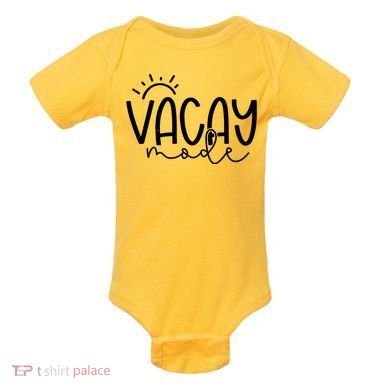 Vacay Mode Tropical Vacation Baby Bodysuit