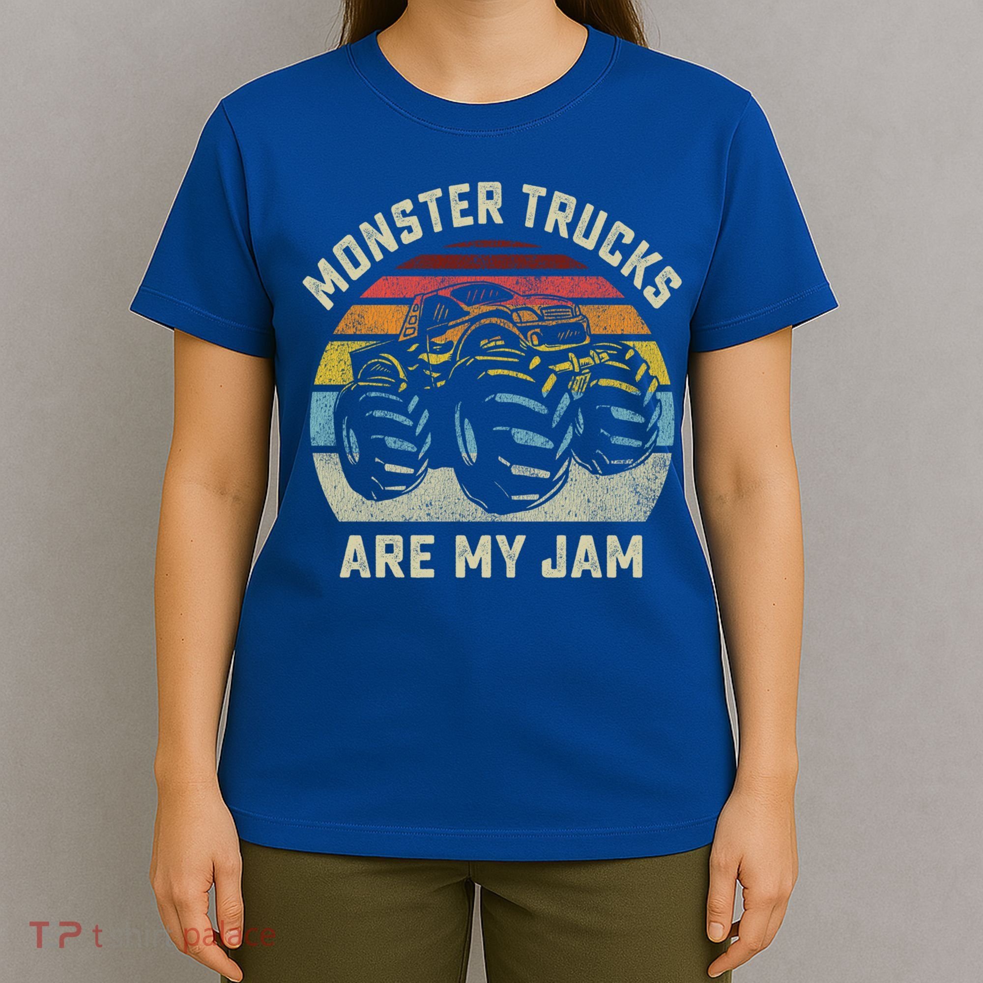 Vintage Monster Truck Retro Style Monster Trucks Are My Jam Gift T-Shirt
