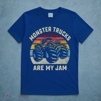 Vintage Monster Truck Retro Style Monster Trucks Are My Jam Gift T-Shirt thumb 5