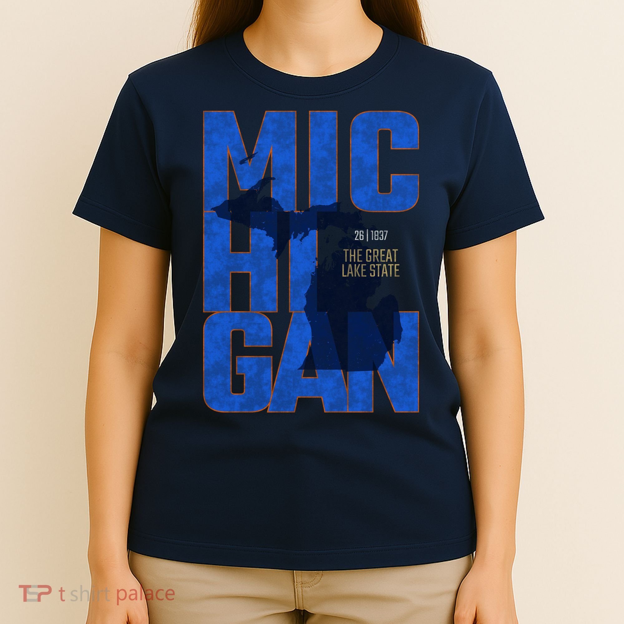 Vintage Michigan The Great Lake State T-Shirt