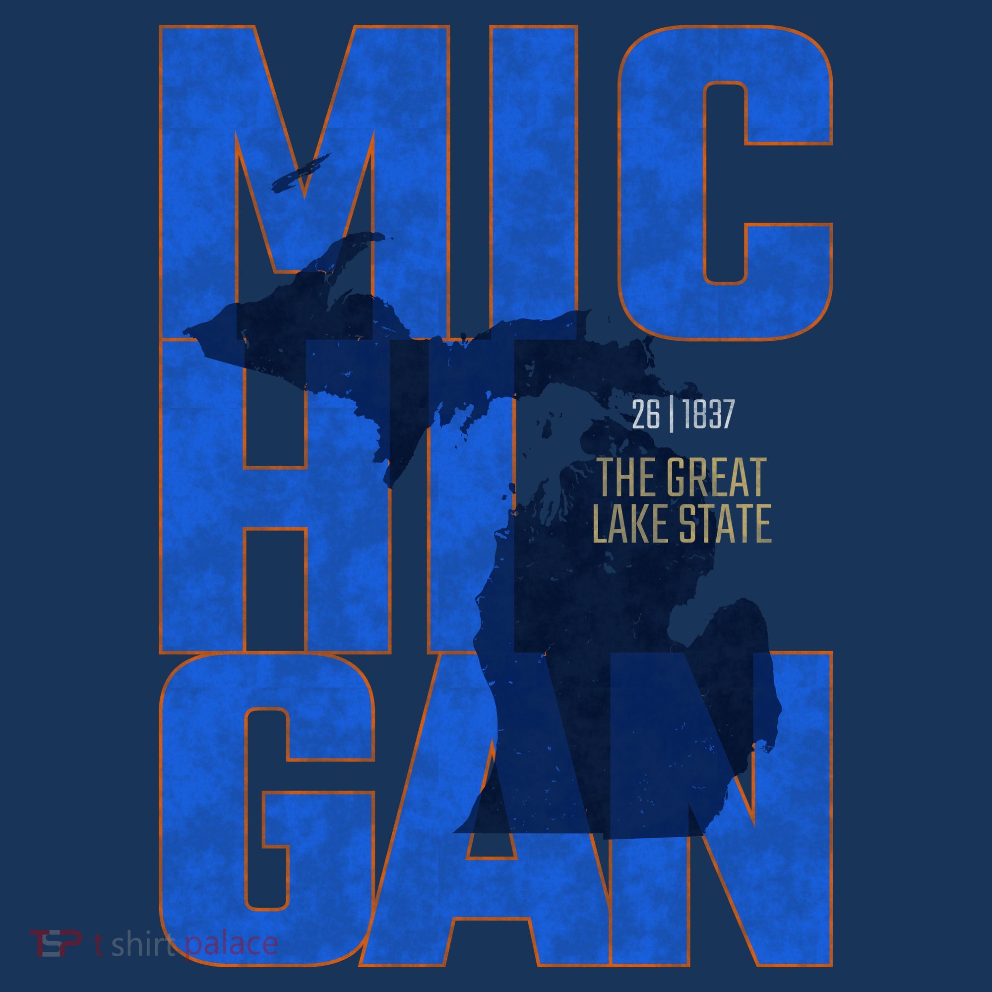 Vintage Michigan The Great Lake State T-Shirt