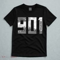 Vintage Memphis Tennessee 901 Area Code Skyline T-Shirt thumb 5